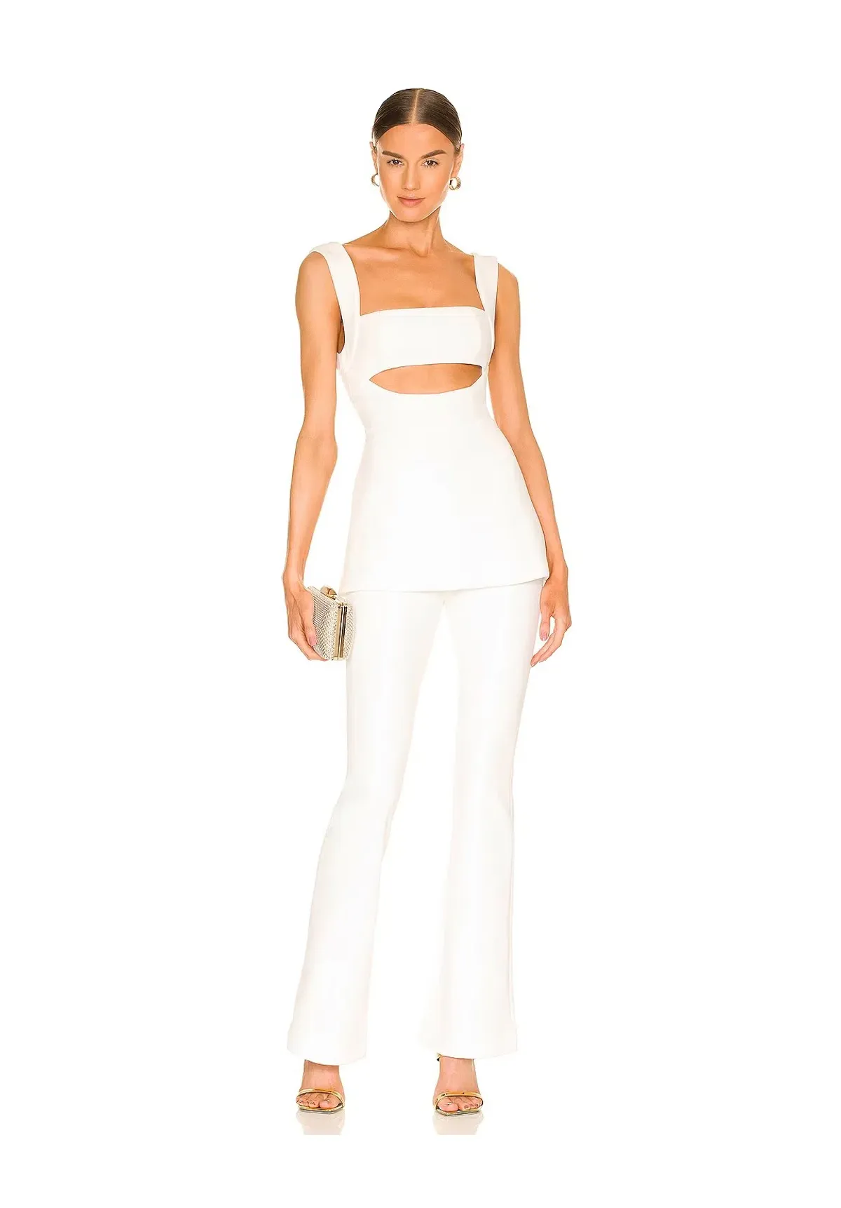 Misha Costanza Jumpsuit White Size 10/M for rent on The Volte - main image