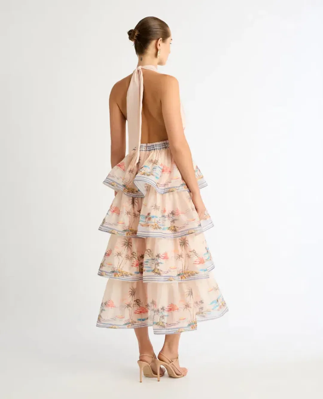 Sheike Riviera Max Dress Blush Pink Size 10 for rent on The Volte - main image