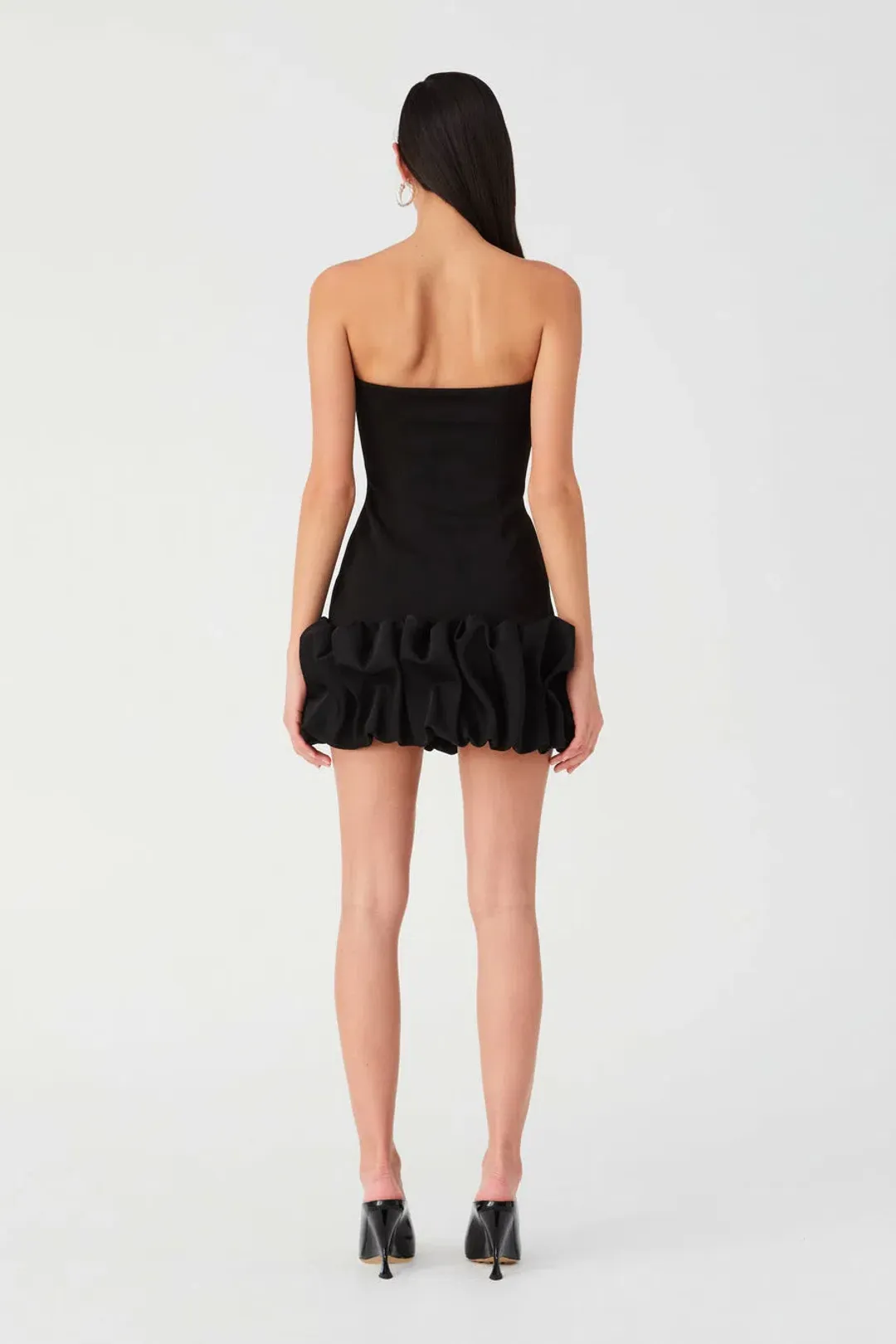 Misha Saphira Mini Dress Black Size 6/XS for rent on The Volte - main image