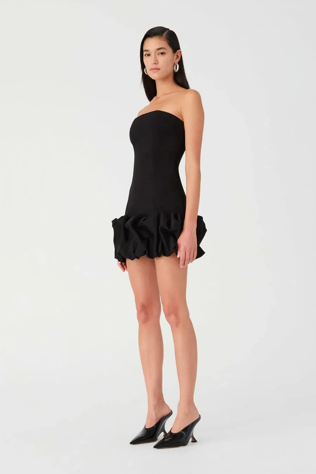 Misha Saphira Mini Dress Black Size 6/XS for rent on The Volte - main image