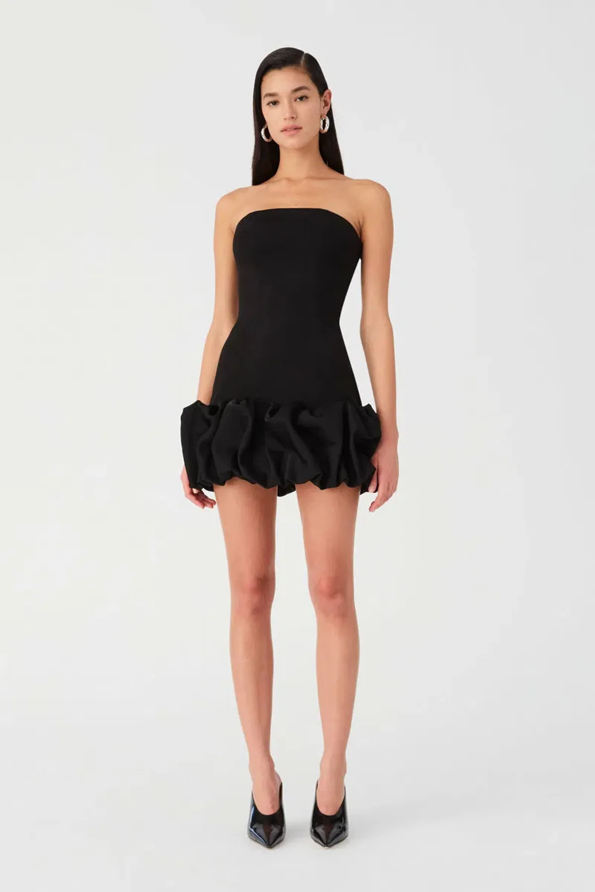 Misha Saphira Mini Dress Black Size 6/XS for rent on The Volte - main image