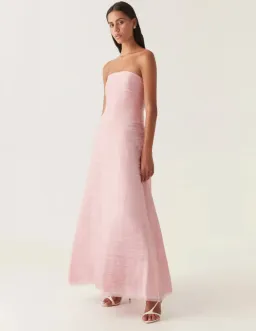 Aje Soundscape Maxi Dress Pink Size 8 for rent on The Volte - image 1