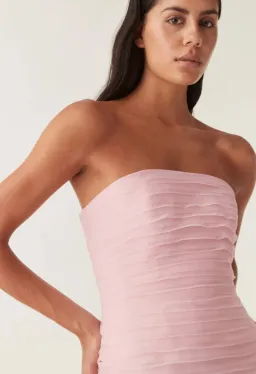 Aje Soundscape Maxi Dress Pink Size 8 for rent on The Volte - image 5