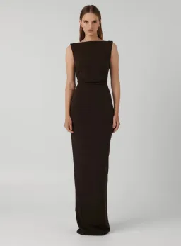 Effie Kats Verona Gown Coffee Size 8 for rent on The Volte - image 1
