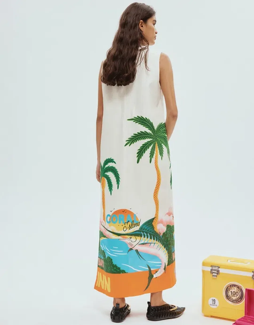 Alemais Samaki Midi Dress In Multi Size 10  for rent on The Volte - main image