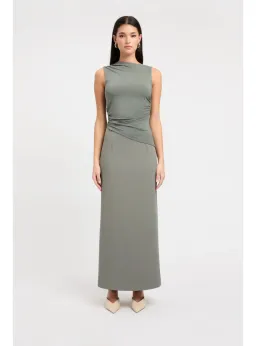 Kookai Alannah Top and Ariel Midi Skirt Agave Green Size AU 8  for rent on The Volte - image 1