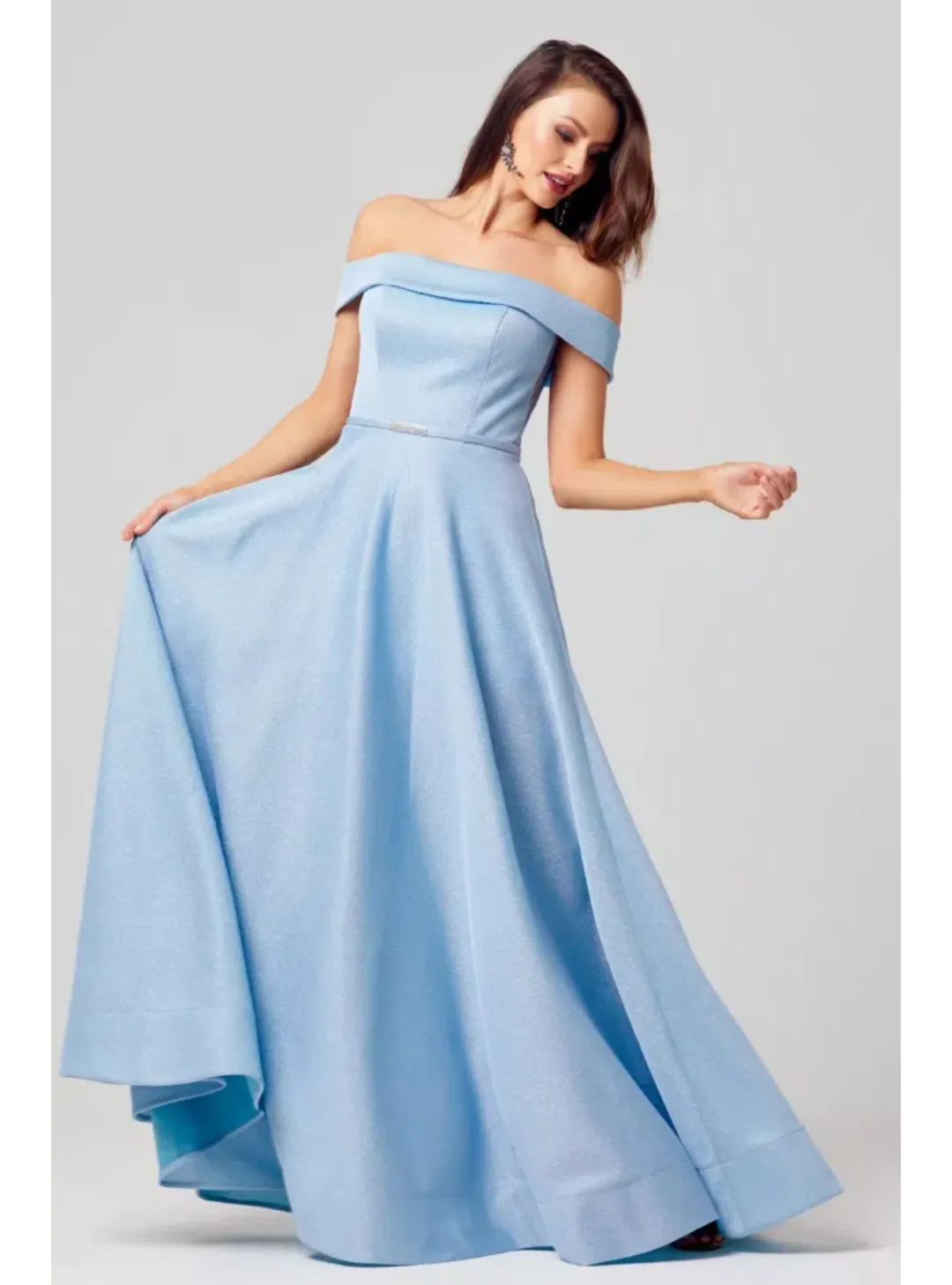 Tania Olsen Ella PO386 Floor Length Light Blue Size AU 12 for rent on The Volte - main image