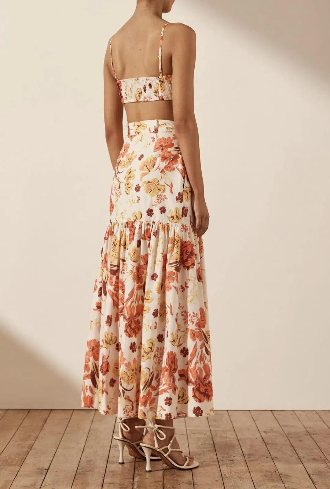Shona Joy Kalani Maxi Wrap Skirt Floral Size AU8 for rent on The Volte - main image