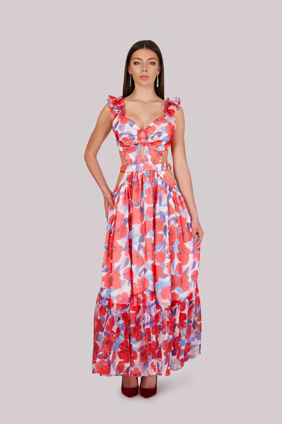 Nia & Rose Summer Breeze Maxi Dress Floral Size 8  for rent on The Volte - main image