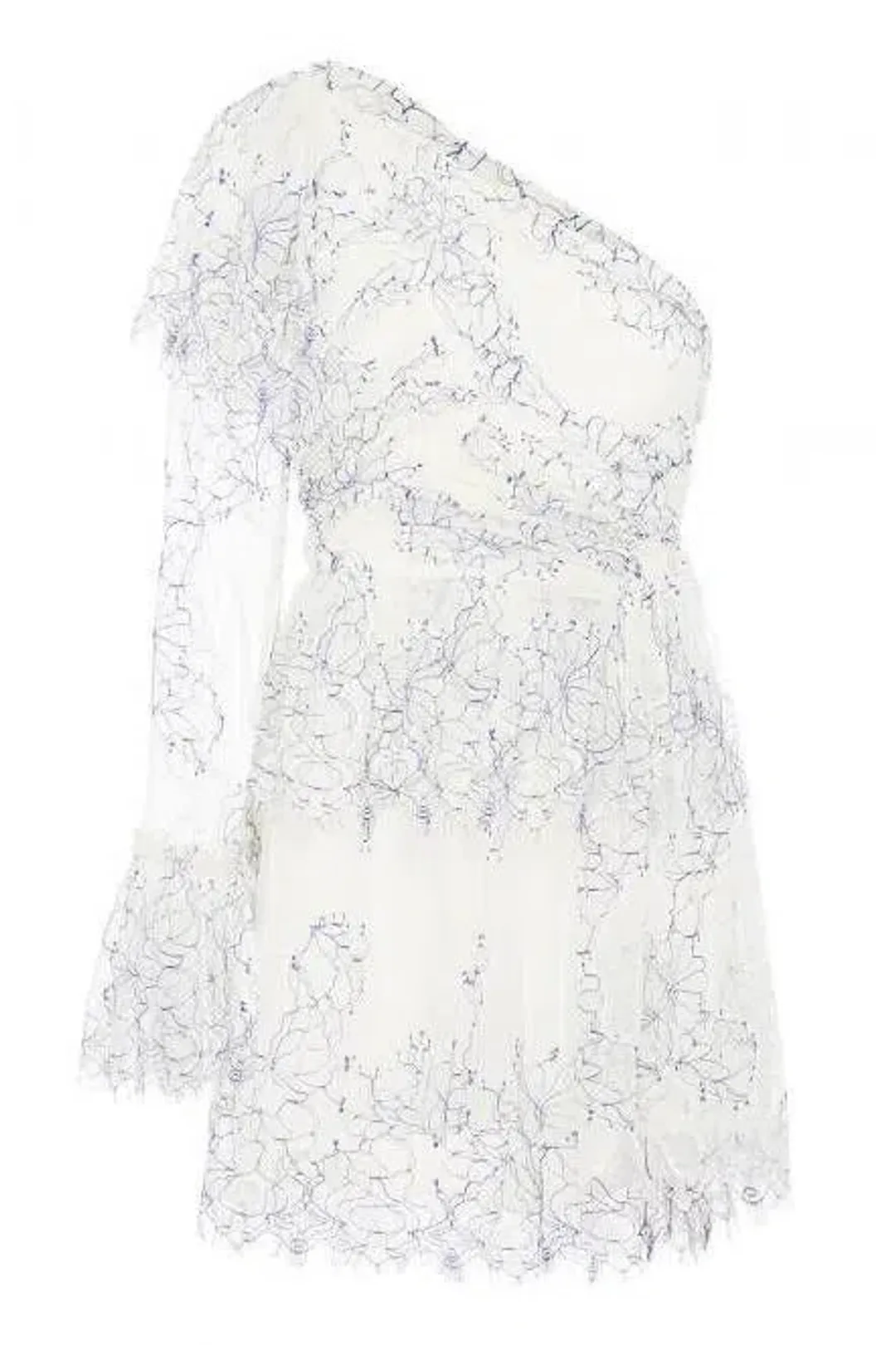 Alice McCall Isn't She Lovely Mini Dress Creme/Cobalt Size 8 AU for rent on The Volte - main image