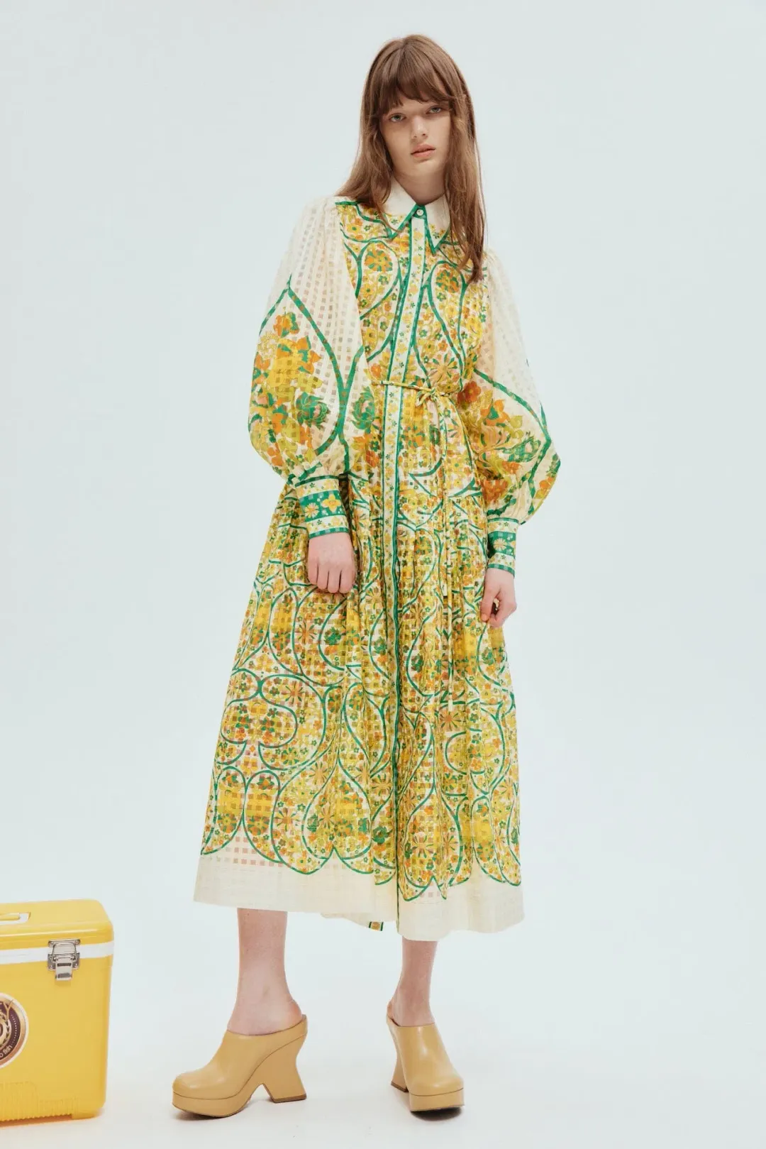 Alemais Rhonda Shirtdress Multi Floral Size 14 for rent on The Volte - main image