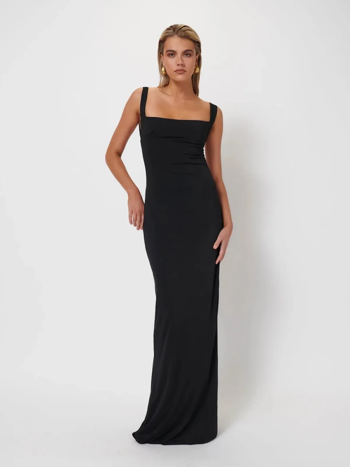 Effie Kats Helena Gown Black Size M / AU 10 for rent on The Volte - main image