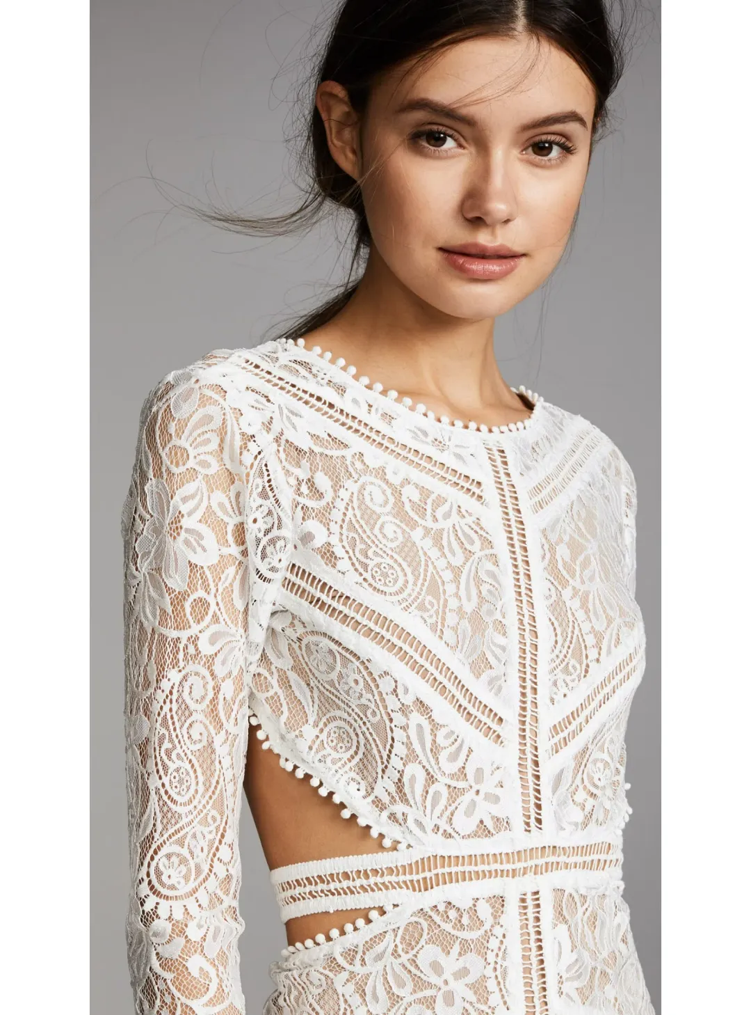 For Love And Lemons Emerie Mini Dress White Size M / AU 10 for rent on The Volte - main image