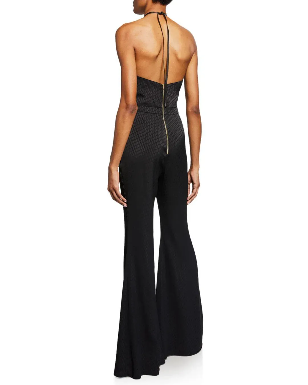 Alexis Naila Wide Leg Halter Jumpsuit Black Size 10  for rent on The Volte - main image