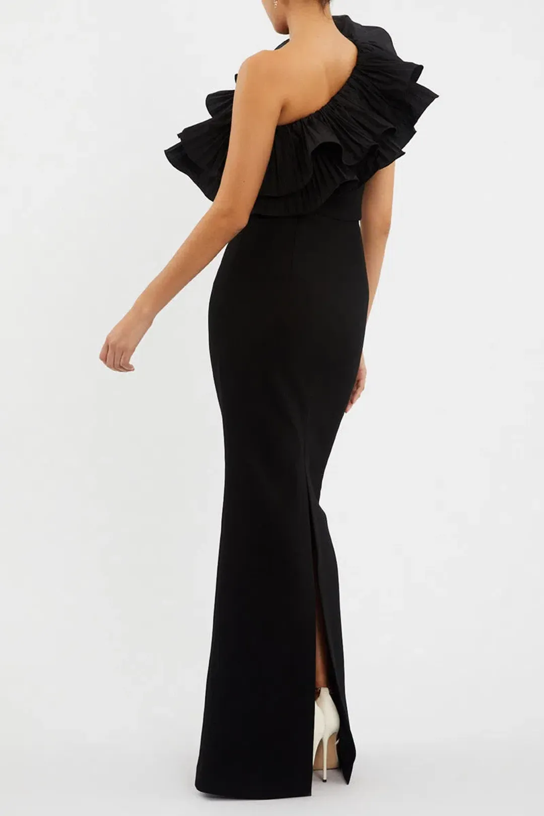 Rebecca Vallance Chloe Gown Black Size 10  for rent on The Volte - main image