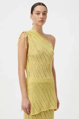Camilla and Marc Clover Knit Top & Skirt Set in Acid Size 8 for rent on The Volte - image 2