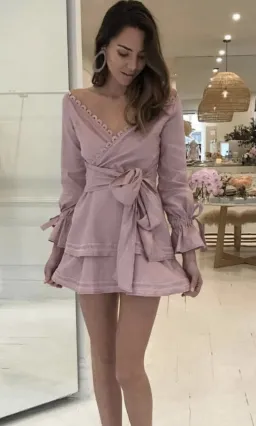 New Romantics LuLu Dress Desert Pink Size 12 for rent on The Volte - image 1