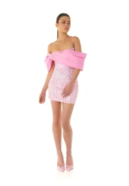 Eliya The Label Bianca Mini Dress in Pink Size Small / AU 8 for rent on The Volte - image 2