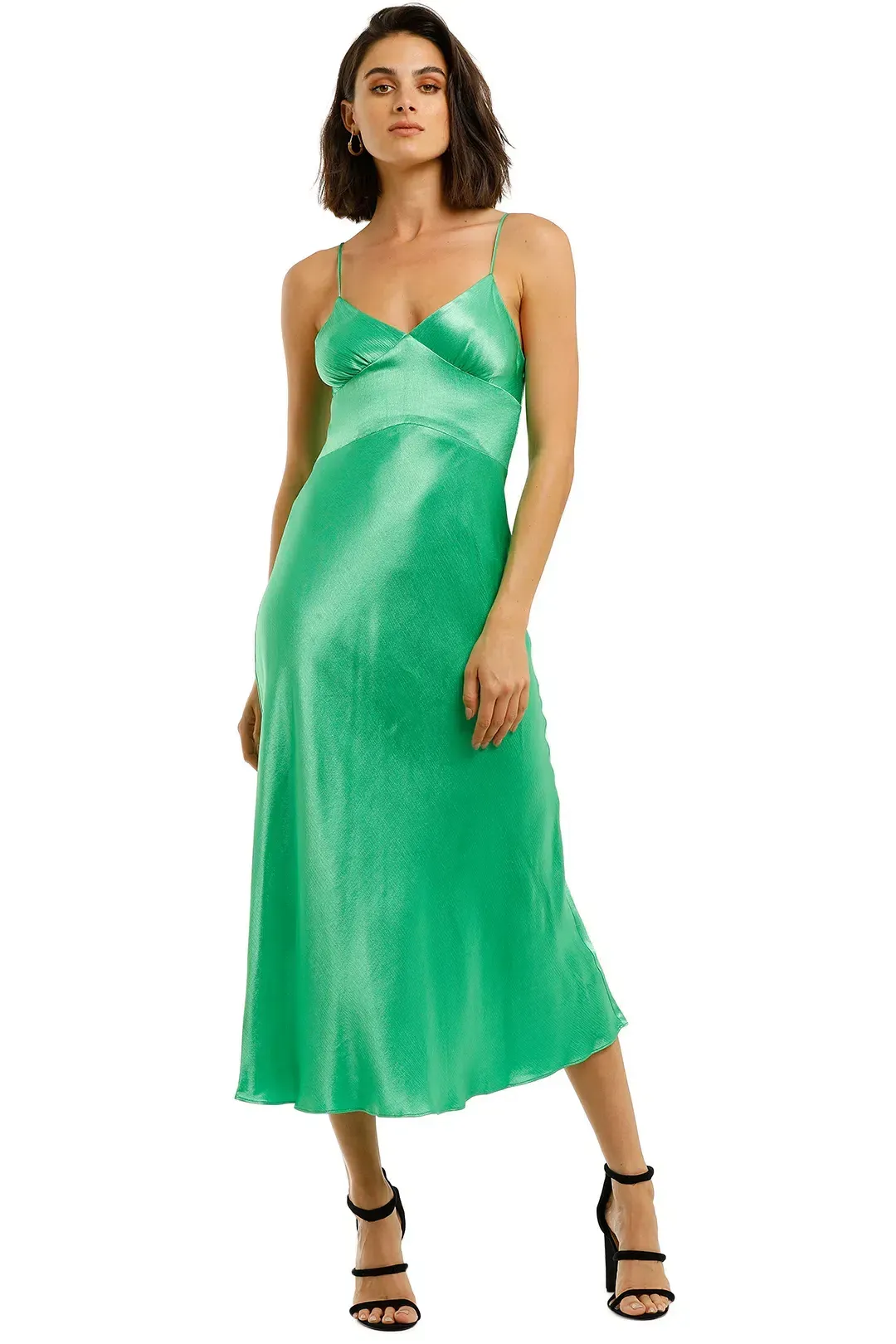 Bec & Bridge Loren Midi Dress Green Size 10 for rent on The Volte - main image
