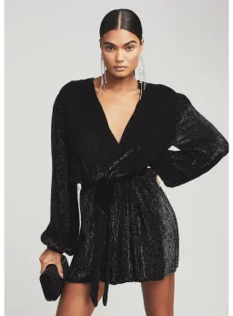 Retrofete Gabrielle Robe Dress In Black Size Small / AU 8 for rent on The Volte - image 2
