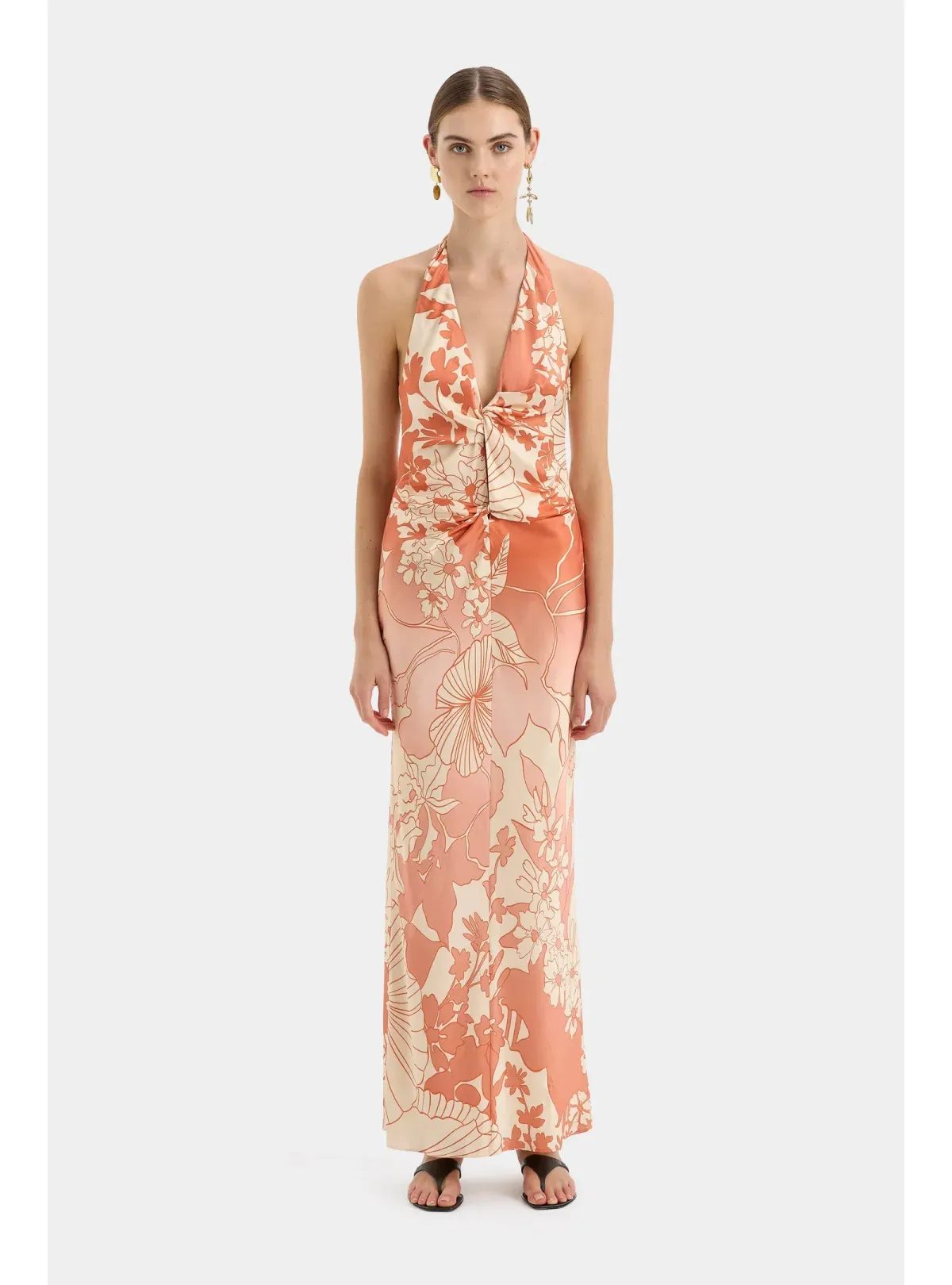 Sir the label Como Twist Dress Paradiso Print Size AU 12 for rent on The Volte - main image