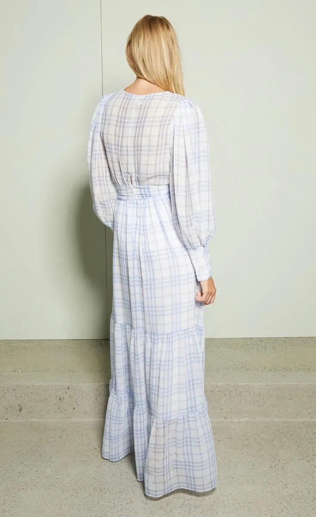 Bec & Bridge Alexa Long Sleeve Midi Dress Print Size 8 for rent on The Volte - main image