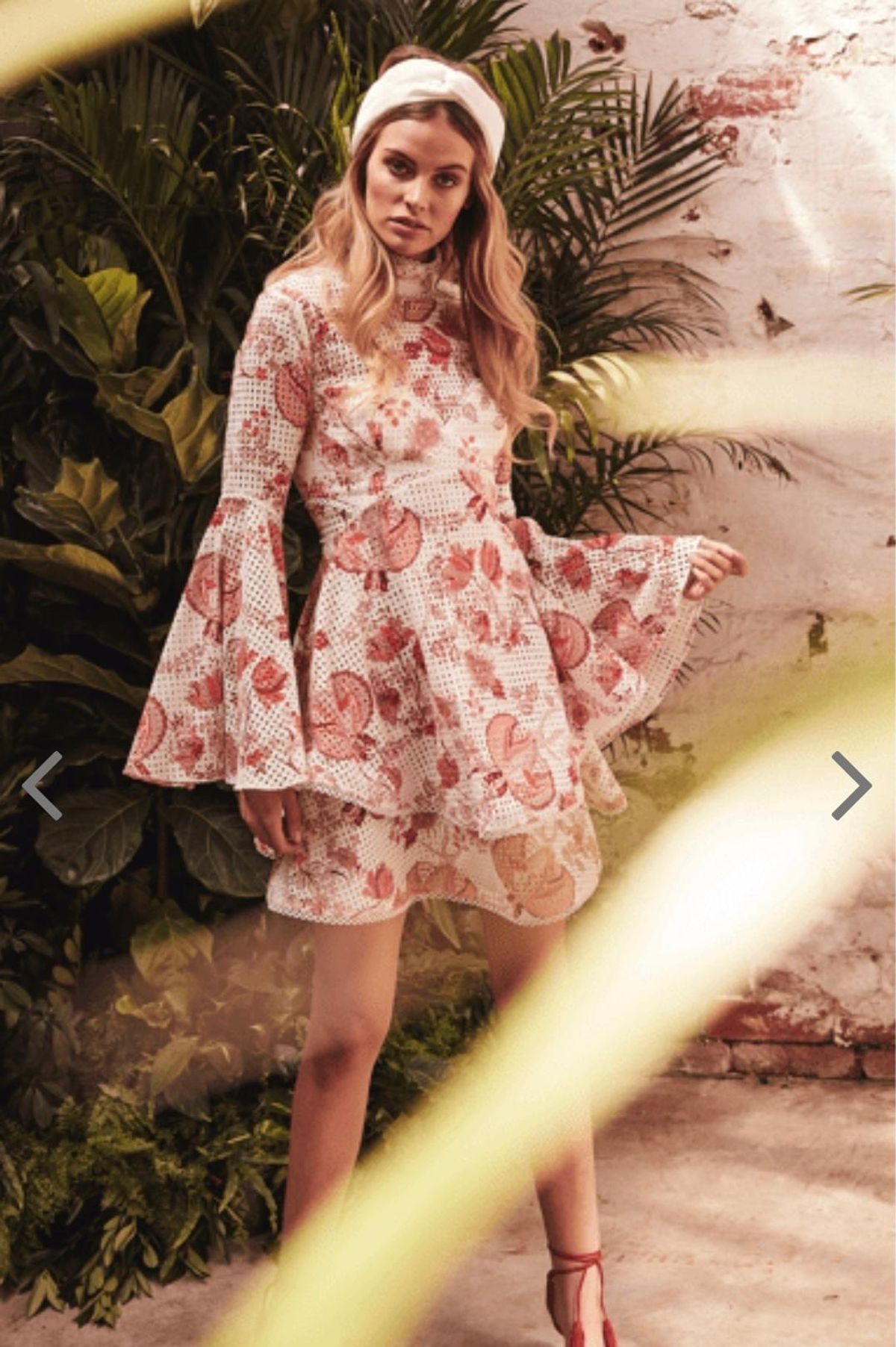 Thurley Chintz Print Broderie Dress Size 8 for rent on The Volte - main image