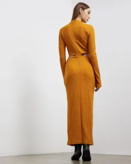 Camilla and Marc Nemesia Long Sleeve Dress Burnt Orange Size 10 for rent on The Volte - image 2