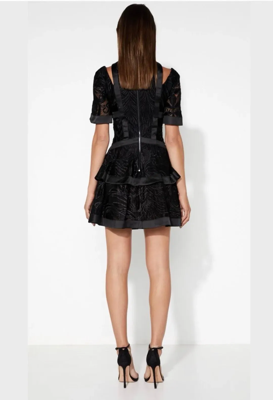 Mossman The Unapologetic Mini Dress Black Size 6 for rent on The Volte - main image