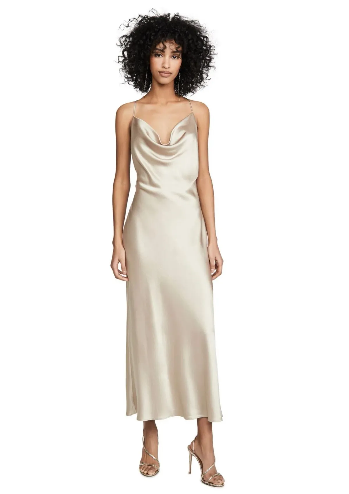 Bec & Bridge Pearl Bay Midi Dress Gold Size 10 for rent on The Volte - main image