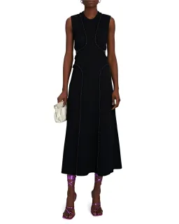 Aje Arp Cut Out Knit Midi Dress Black Size M / AU 10 for rent on The Volte - image 1