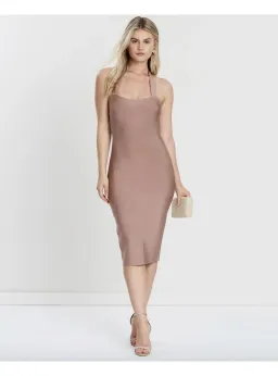 Misha Julia Midi Dress Dusty Rose Size 6 for rent on The Volte - image 1