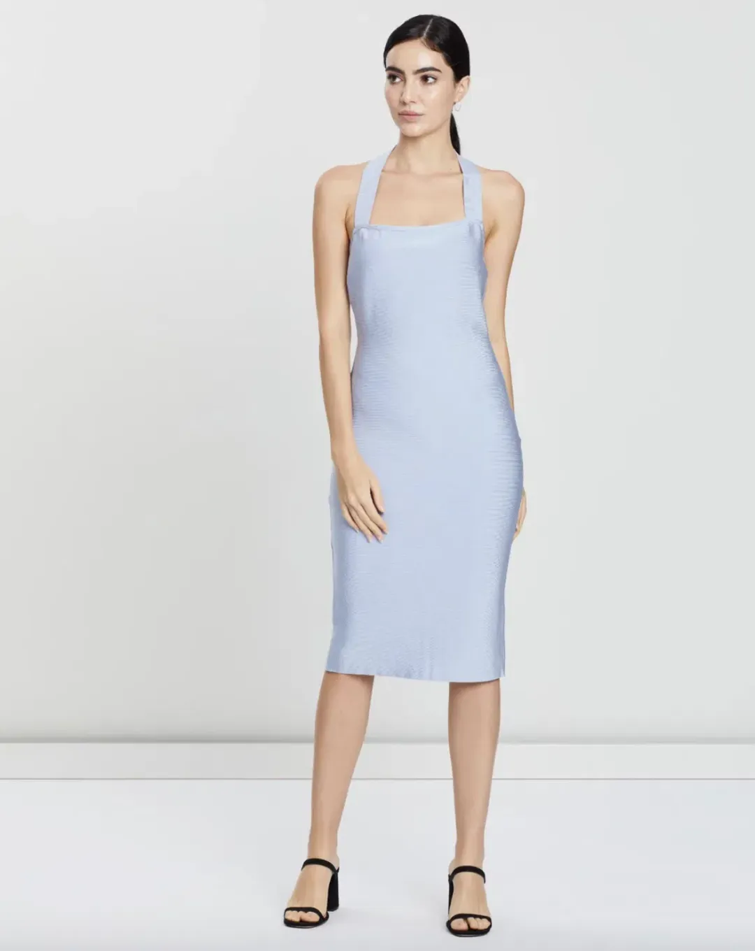 Misha Julia Midi Dress Sky Blue Size 12 for rent on The Volte - main image