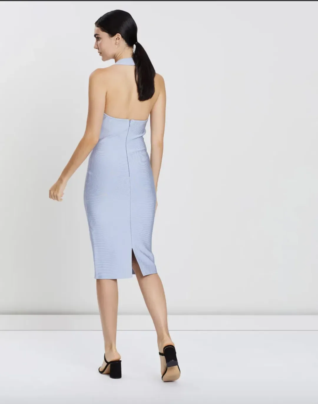 Misha Julia Midi Dress Sky Blue Size 12 for rent on The Volte - main image