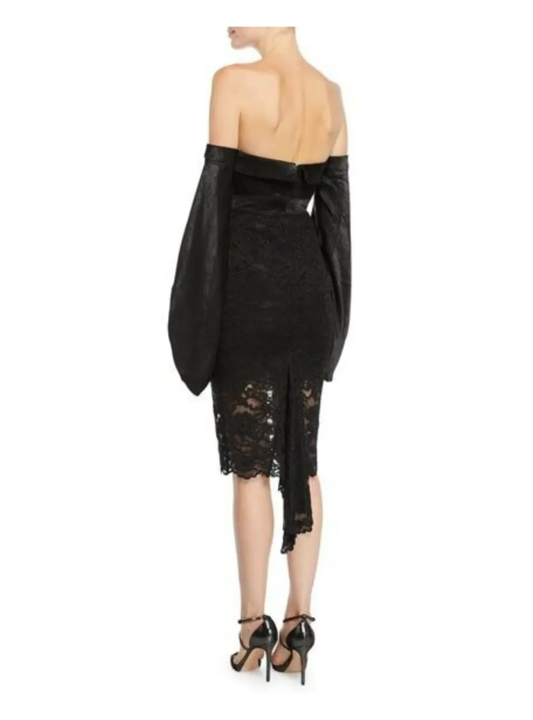 Misha Constance Midi Dress Black Size 14 for rent on The Volte - main image