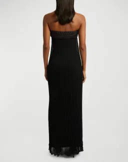 Christopher Esber Shadow Line Knit Maxi Gown Black Size XS/Au 6 for rent on The Volte - image 2