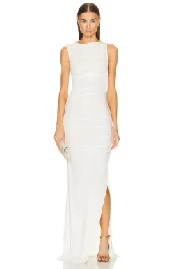 Christopher Esber Gesine Twisted Column Dress White Size 6 AU for rent on The Volte - image 2