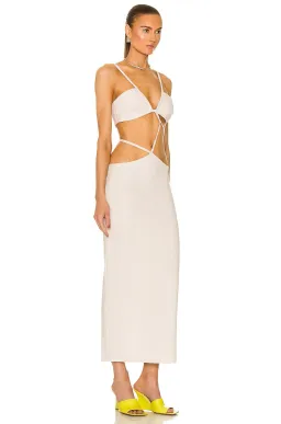 Christopher Esber Cross Bandeau Tie Dress  Bone Size 10 AU for rent on The Volte - image 2