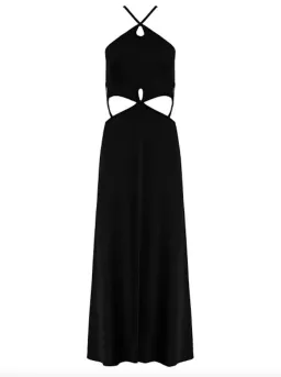 Christopher Esber  Looped Cutaway Sleeveless Dress Black Size 10 AU for rent on The Volte - image 4