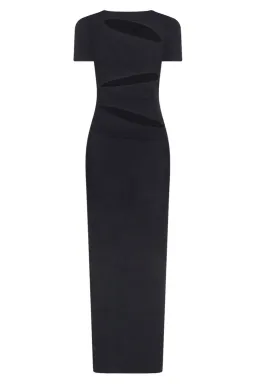 Christopher Esber Slashed Tie Tee Dress  Black Size L/Au 12 for rent on The Volte - image 4