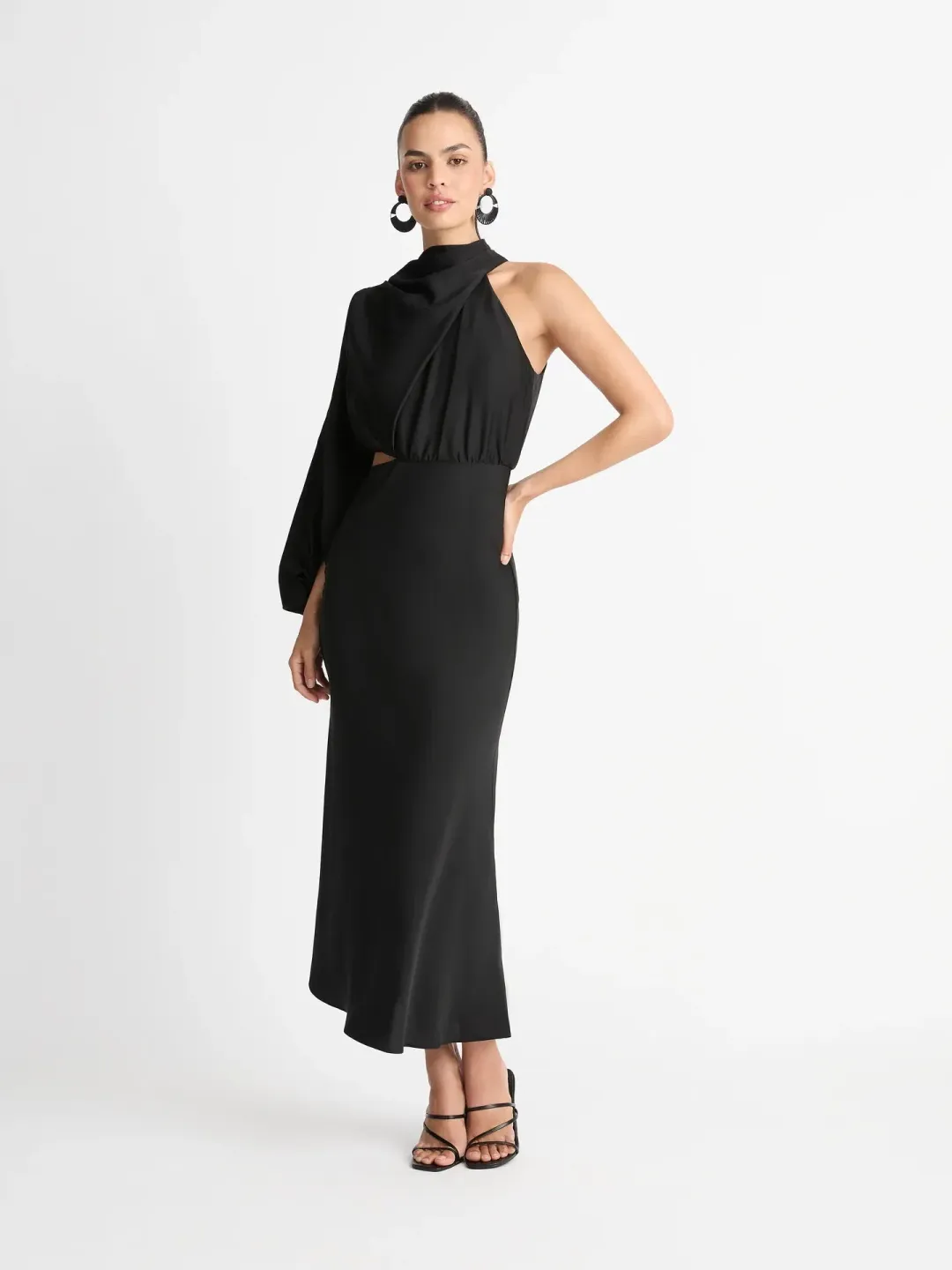 Sheike Olivia Maxi Dress Black Size 14 for rent on The Volte - main image