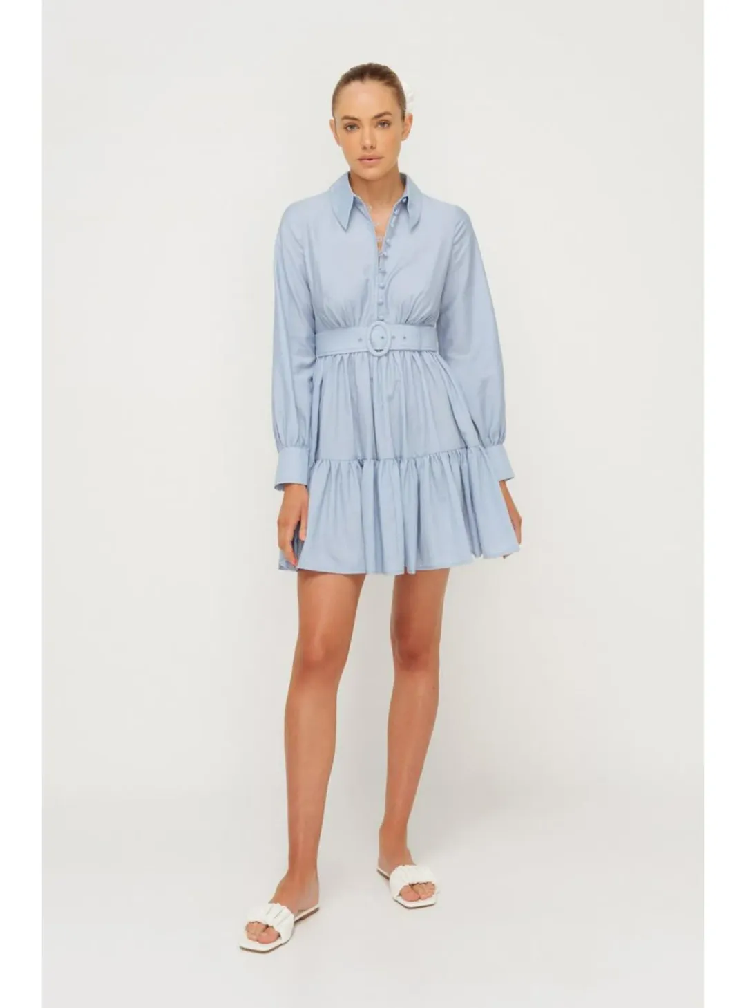 Sheike Abigail Dress Pale Blue Size AU 14 for rent on The Volte - main image
