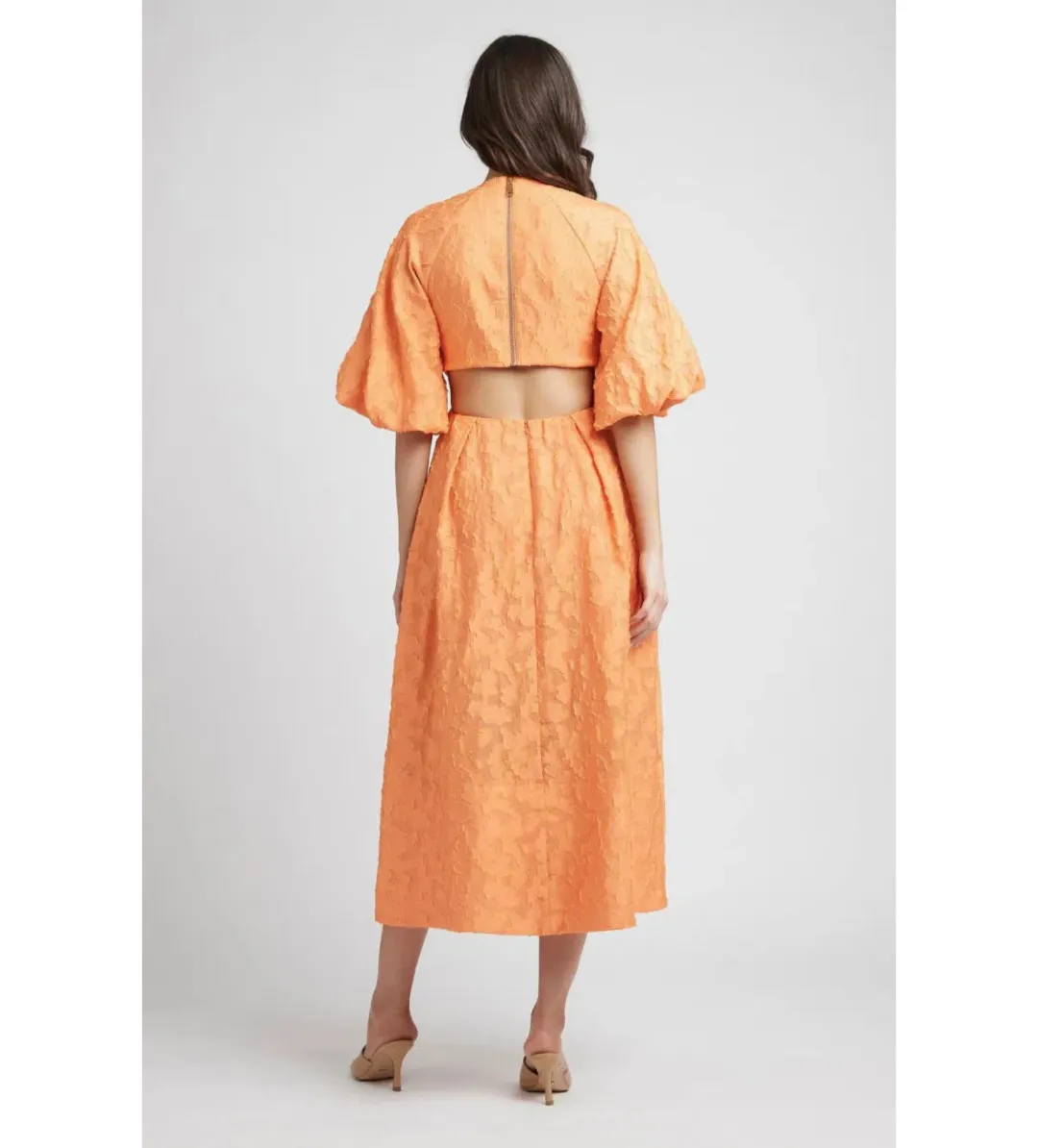 Sheike Estate Dress Tangerine Size AU 12 for rent on The Volte - main image