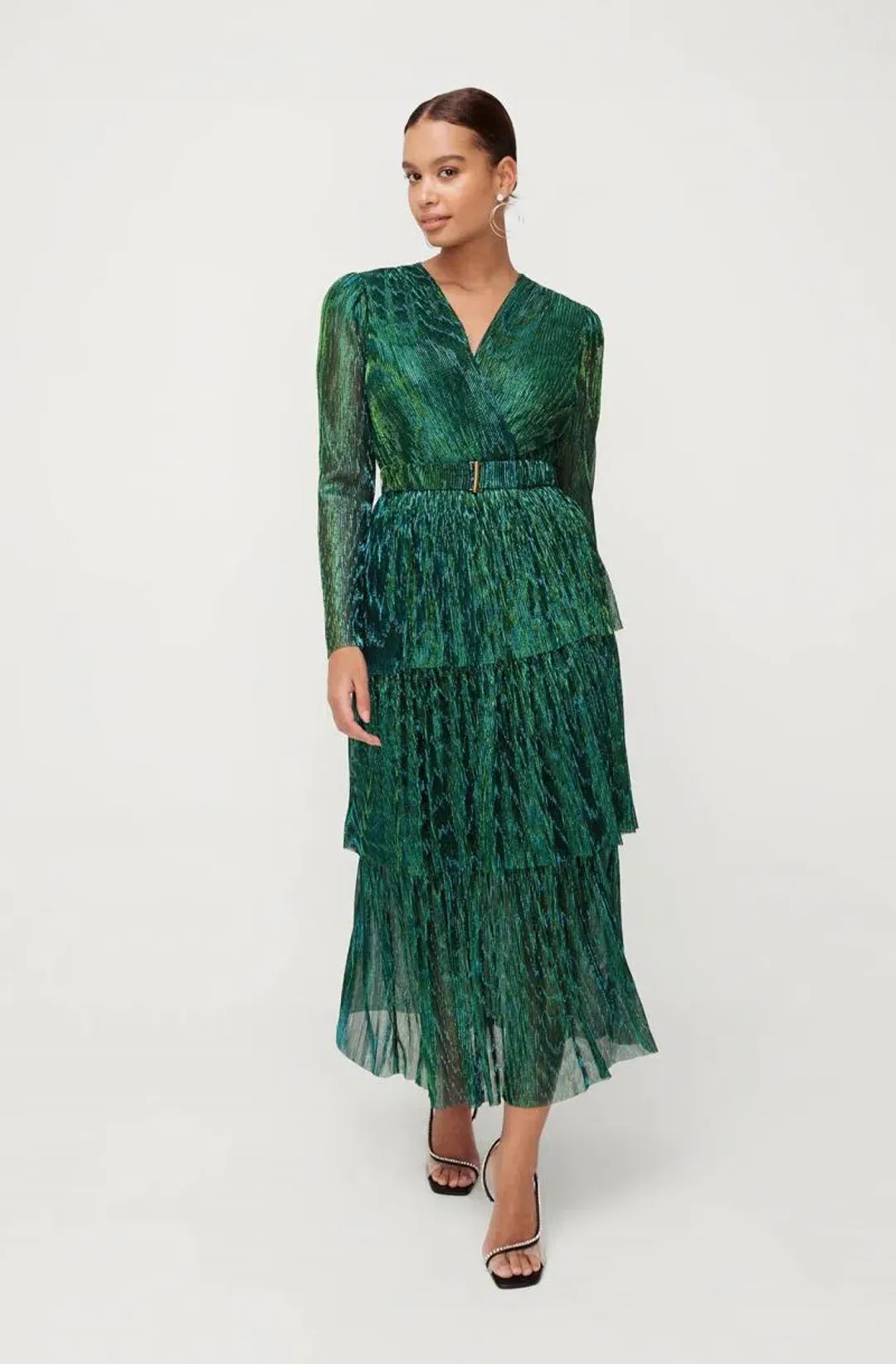 Sheike All That Sparkles Dress Green Size 14 for rent on The Volte - main image