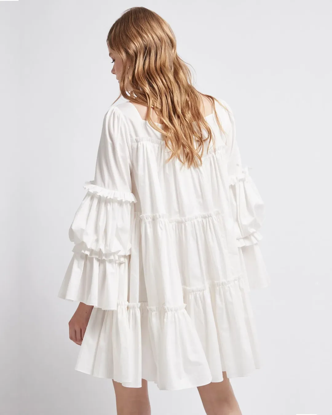 Aje L'Espirit Mini Dress White Size 6 for rent on The Volte - main image