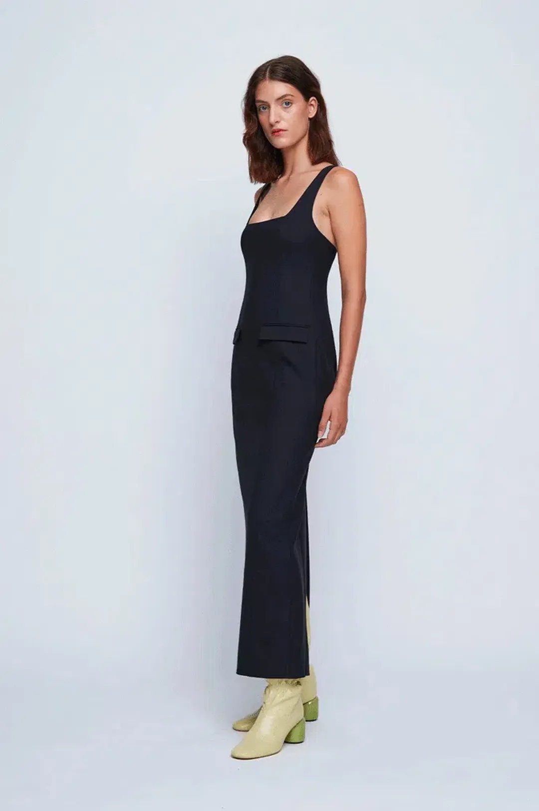 Anna Quan Ivana Maxi Dress Black Ink Size 6 for rent on The Volte - main image