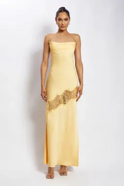 Meshki Chandra Maxi Dress  Lemon Size L /AU 12 for rent on The Volte - image 1