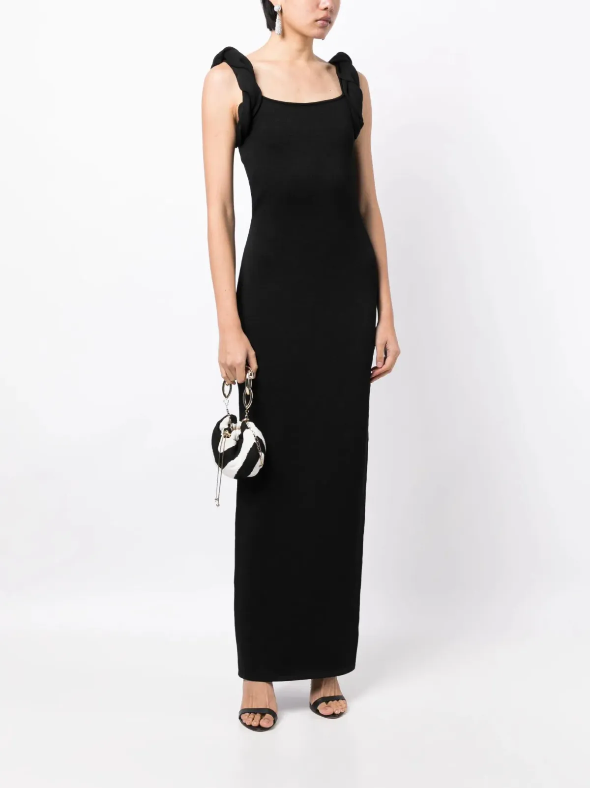 Rachel Gilbert Rosetta Gown in Black Size 10 for rent on The Volte - main image