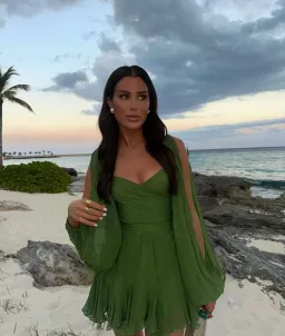 Chic Le Frique Gaia Mini Dress Pistachio Green Size XS / AU 6 for rent on The Volte - image 2