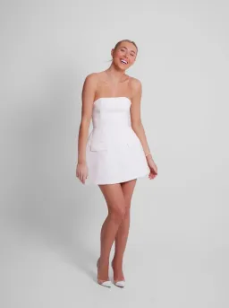 Odd Muse Ultimate Muse Strapless Mini Dress White Size 12 for rent on The Volte - image 1